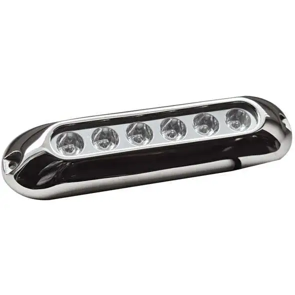 Luce 6 LED subacquea Blu
