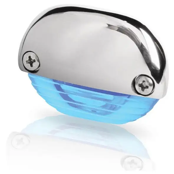 Luce di cortesia segnapasso a LED Hella marine - Inox - Luce Blu