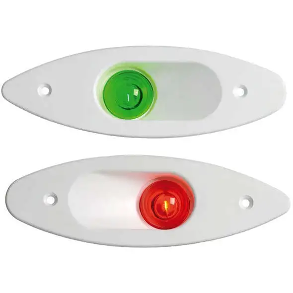 Luce di via ad incasso bianco - luce verde