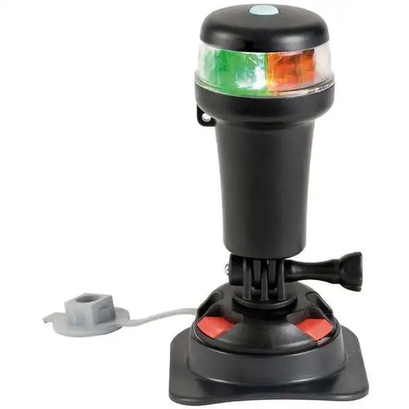 Luce di via autonoma LED con base a snodo - Rossa/Verde