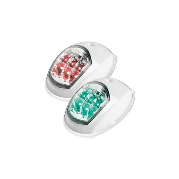 Luce di via Led “Evoled” coppia rosso+verde 112,5° Cassa bianca