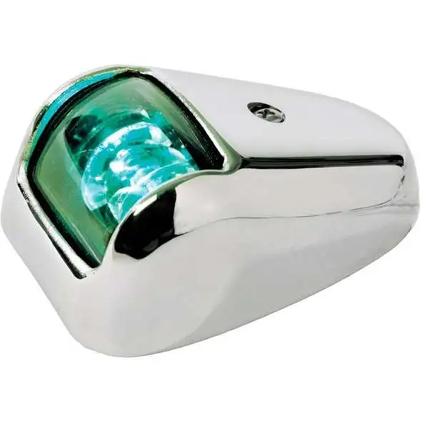 Luce di via Led “Orions” inox laterale verde 112,5°