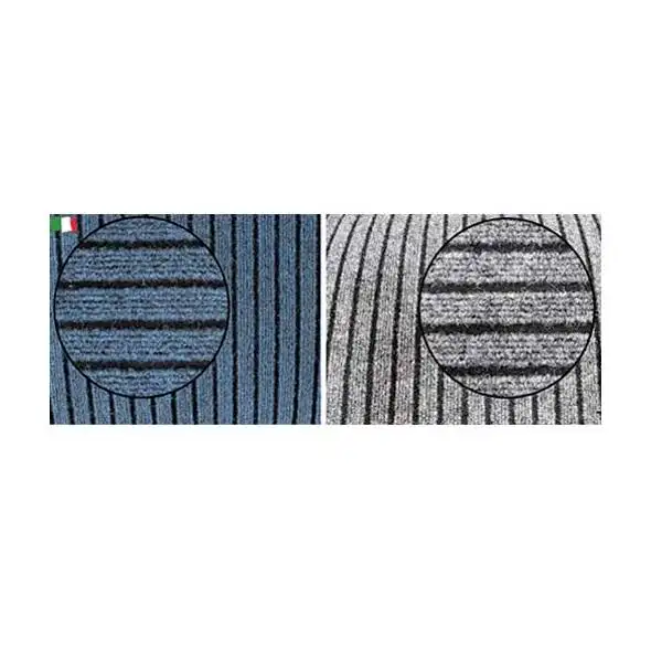 Moquette Nautica a righe Grigio - Nero