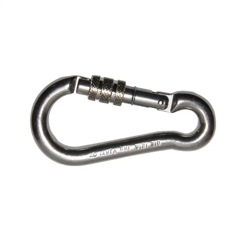 Moschettone a vite ø mm 10×100 inox 316
