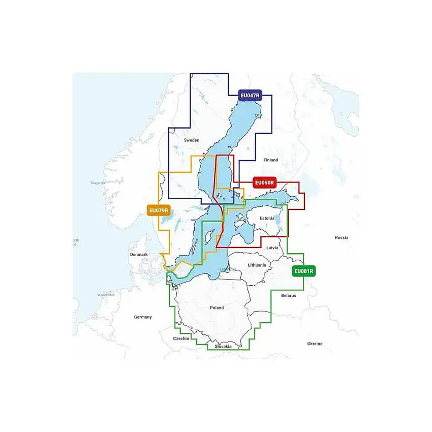 Navionics+ carta REGULAR - zona EUROPA NORD