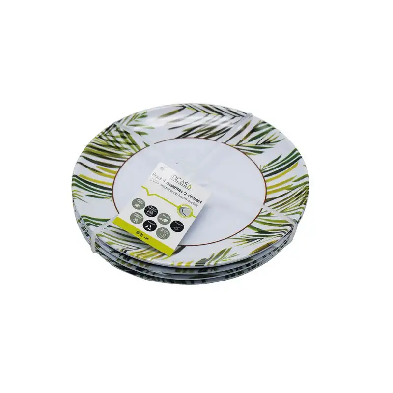 CONFEZIONE 4 PIATTI D25 TROPICALI - INCASA