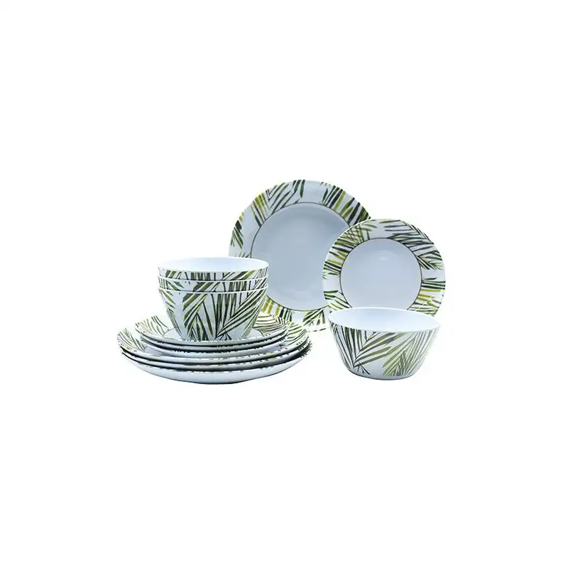 CONFEZIONE DI STOVIGLIE TROPICALI 12 PEZZI - INCASA