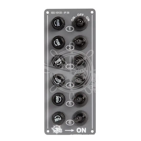 Pannello 6 interruttori