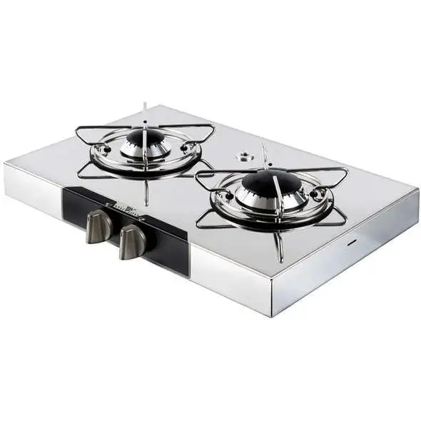 Piano cottura inox esterno 2 fuochi NavyLoad