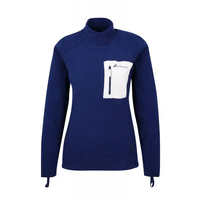 Top in pile Polartec minhic navy - BERMUDES