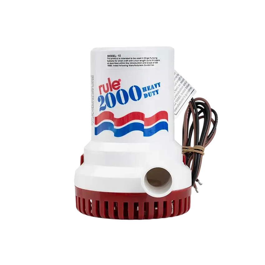 Pompa di sentina sommergibile - 24V - 125 L/min