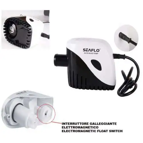 POMPA DI SENTINA AUTOMATICA CON GALLEGGIANTE ELETTROMAGNETICO