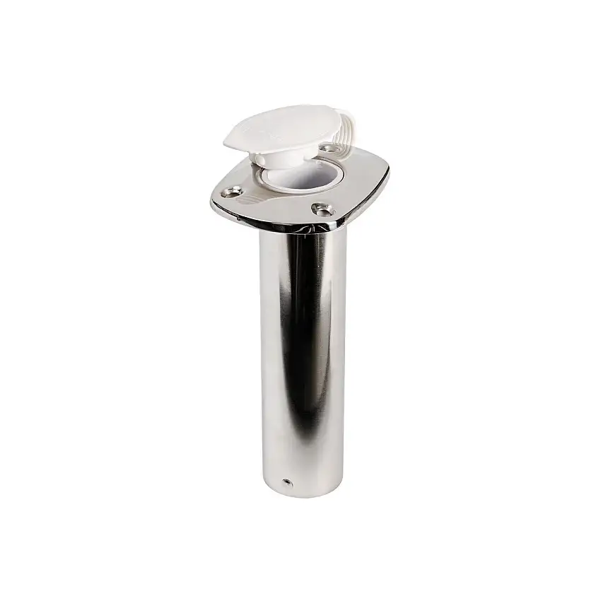 Porta-canna verticale da incasso in acciaio inox 42 mm