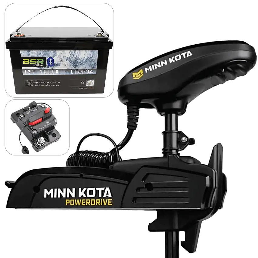 POWERDRIVE Motore anteriore da 45 libbre + batteria da 12 V BSR