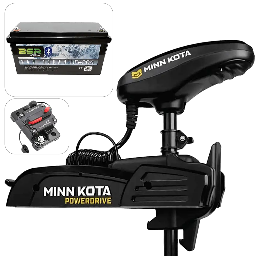POWERDRIVE Motore anteriore da 70 libbre + batteria da 24 V BSR