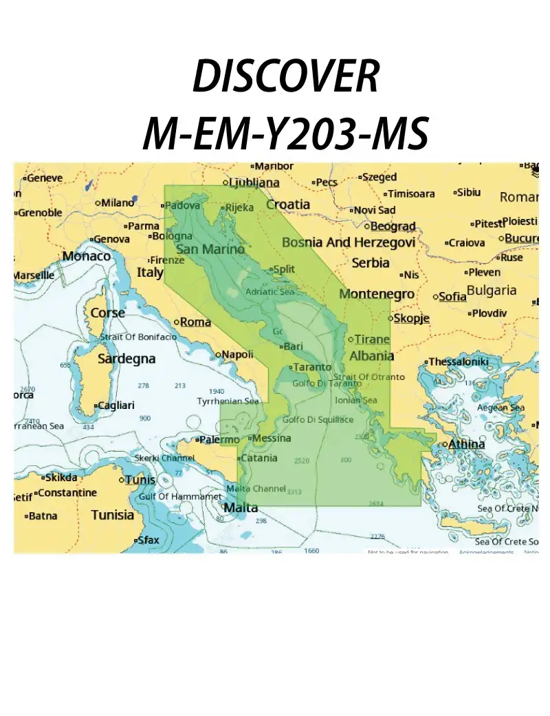 C-Map Discover M-EM-Y203-MS Adriatico & Ionio