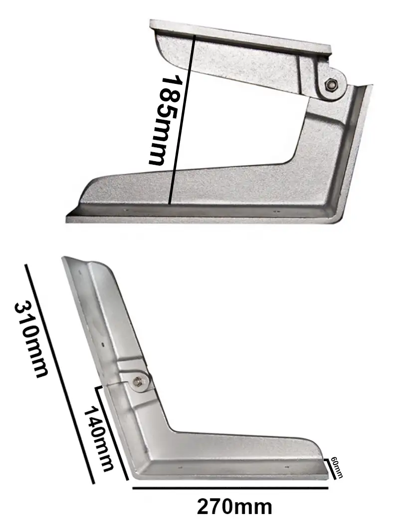 Cerniera L per Sedile 310x270mm
