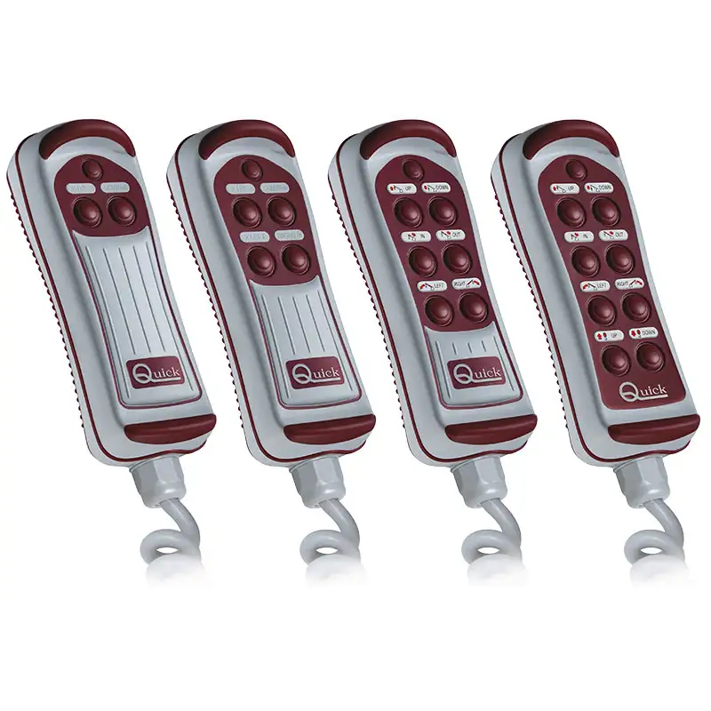 Pulsantiera stagna 2 canali con torcia led