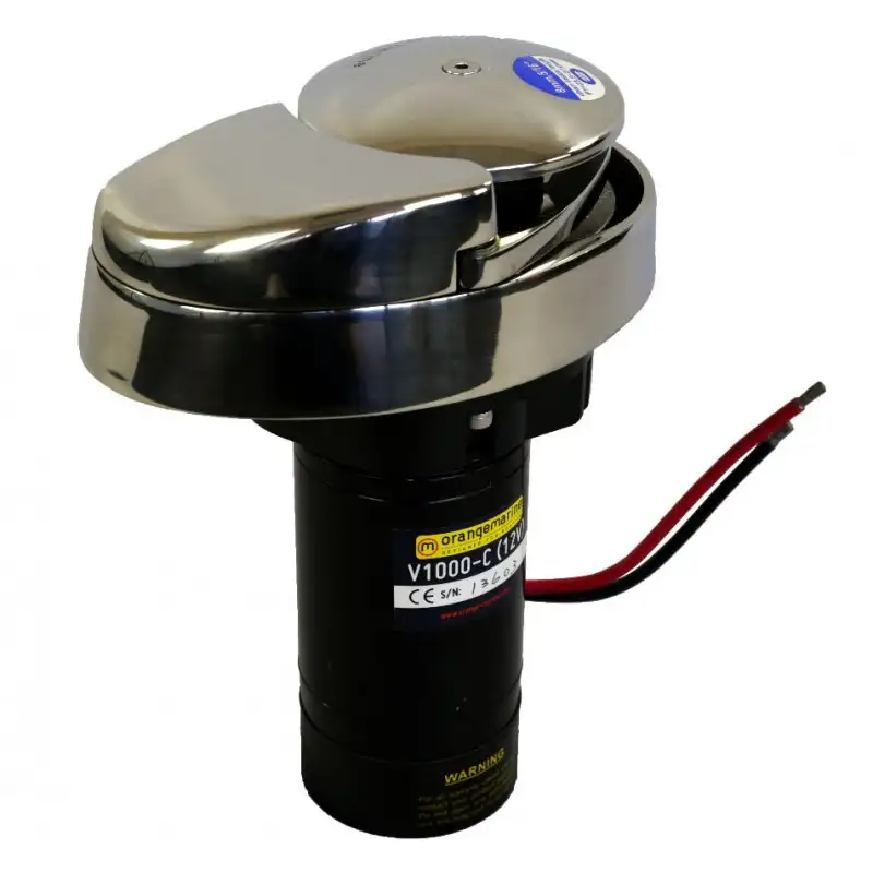 Salpa ancora verticale 1000 W senza campana in inox - 8 mm DIN/ISO