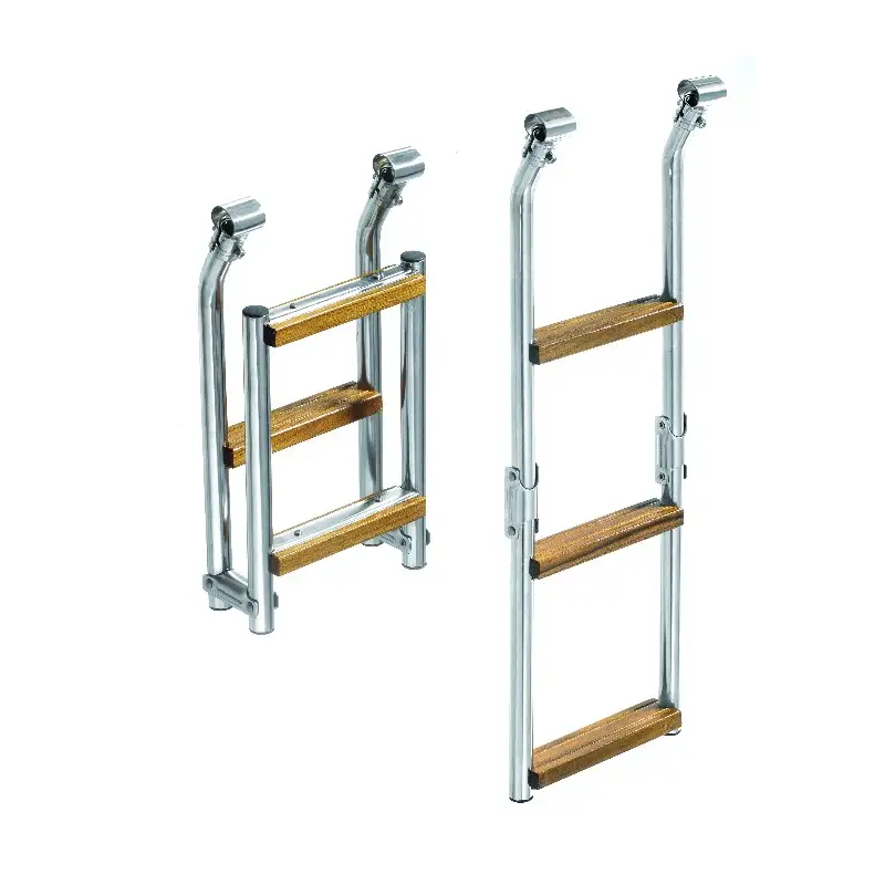 Scaletta per plancetta 3 gradini legno