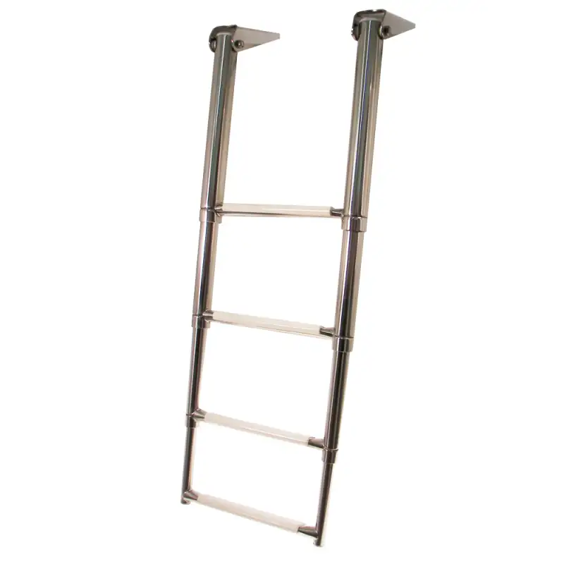 SCALETTE INOX TELESCOPICHE 4 GRADINI