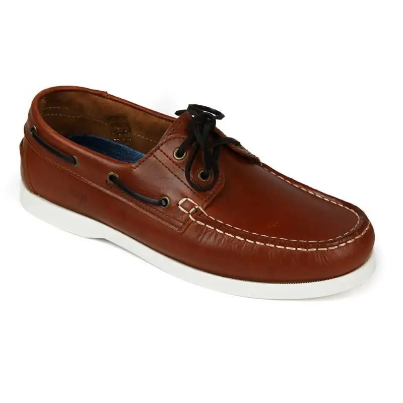SCARPE DA BARCA DA UOMO - COGNAC - KOOJI
