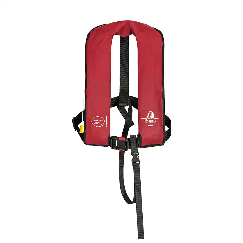 12skipper giubbotto di salvataggio 165N ISO con sgancio manuale, rosso