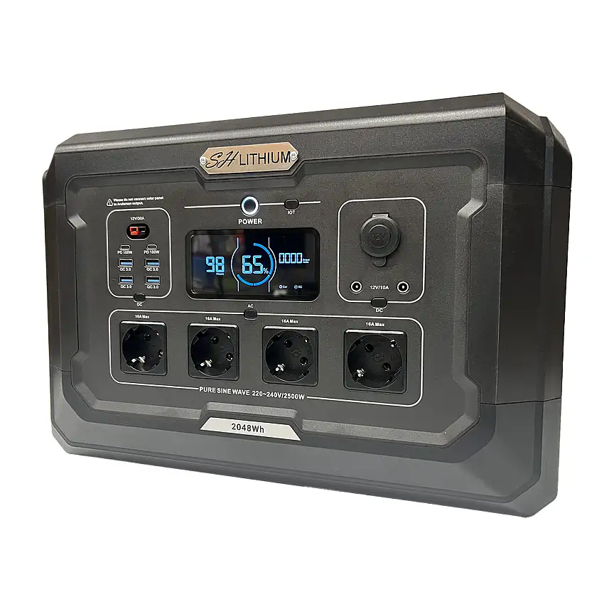 Stazione di ricarica portatile al litio - 2500W