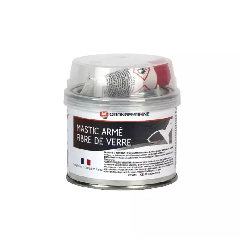 Stucco poliestere rinforzato con fibra di vetro 250 gr - ORANGEMARINE