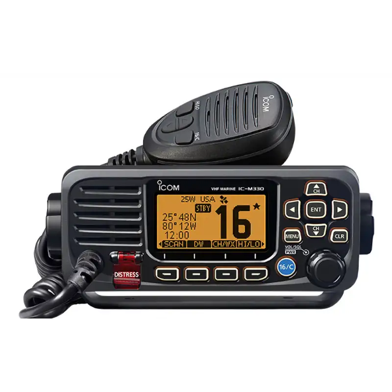 Vhf ic-m330ge nero con gps