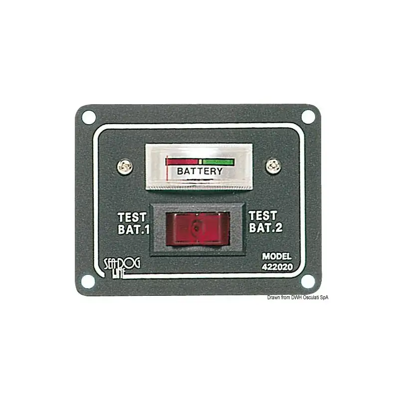 VOLTMETRO ANALOGICO PER 2 BATTERIE
