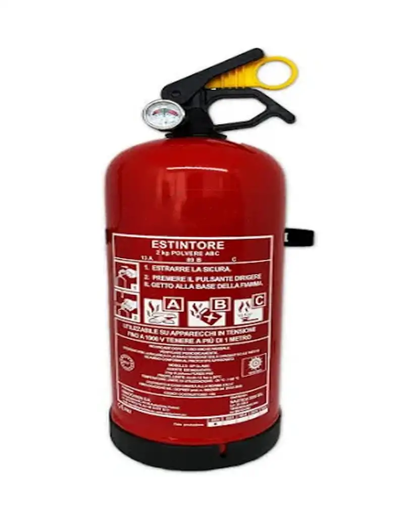 Estintore 2Kg Omologato 13A 34B-C con Manometro