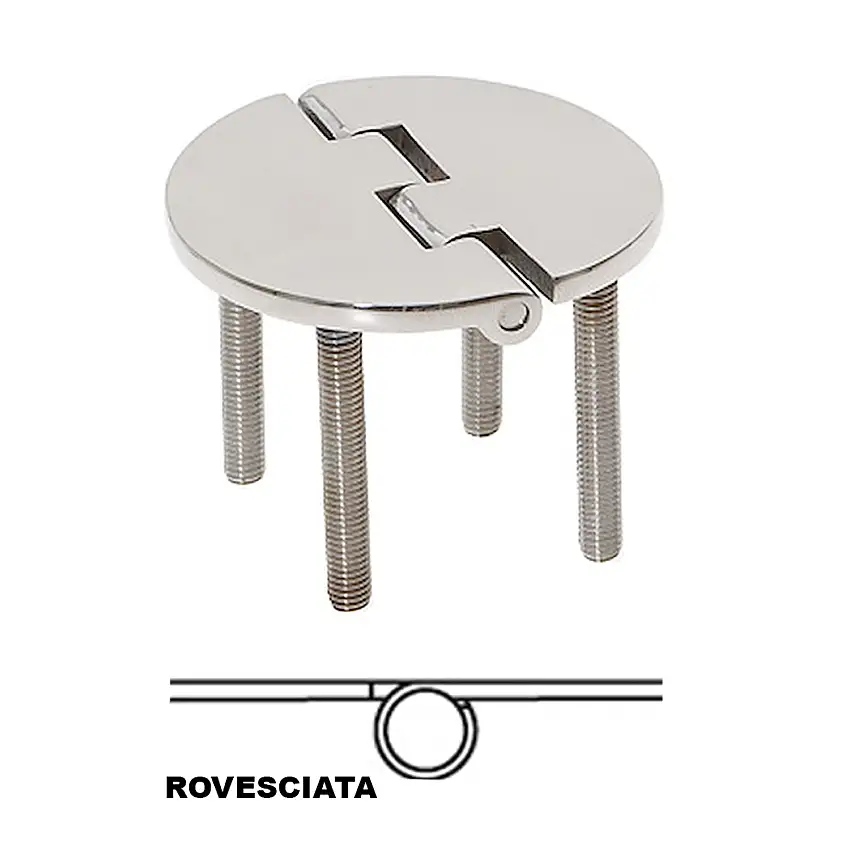 Cerniera Microfusione Rovesciata Inox 65x65x4mm