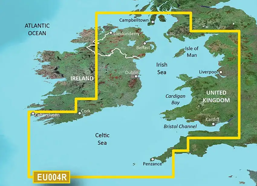 Garmin g3 BlueChart microSD/SD HXEU004R Mare d'Irlanda