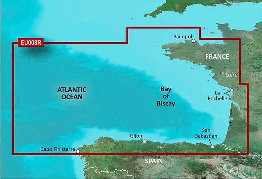 Garmin g3 BlueChart microSD/SD HXEU008R Golfo di Biscaglia