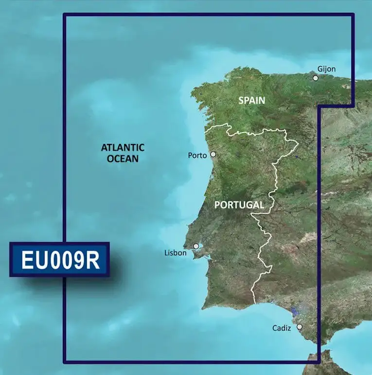 Garmin g3 BlueChart microSD/SD HXEU009R Portogallo e Spagna nordoccidentale