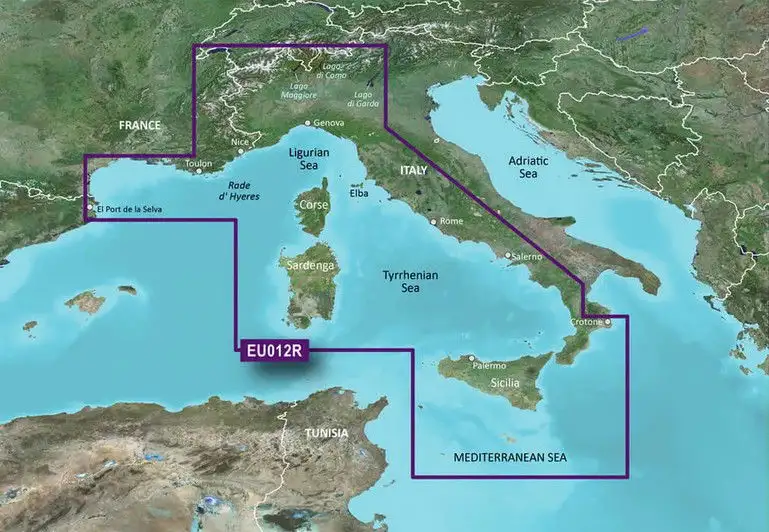 Garmin BlueChart g3 HXEU012R - Italia, Costa occidentale