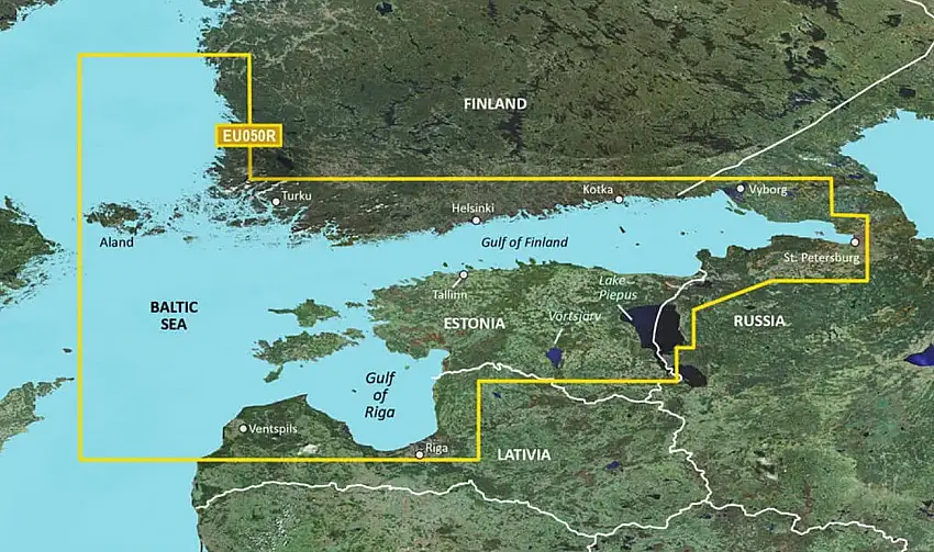 Garmin g3 BlueChart microSD/SD HXEU050R Golfo di Finlandia e Riga