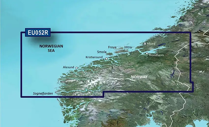 Garmin g3 BlueChart microSD/SD HXEU052R Sognefjord - Svesfjord