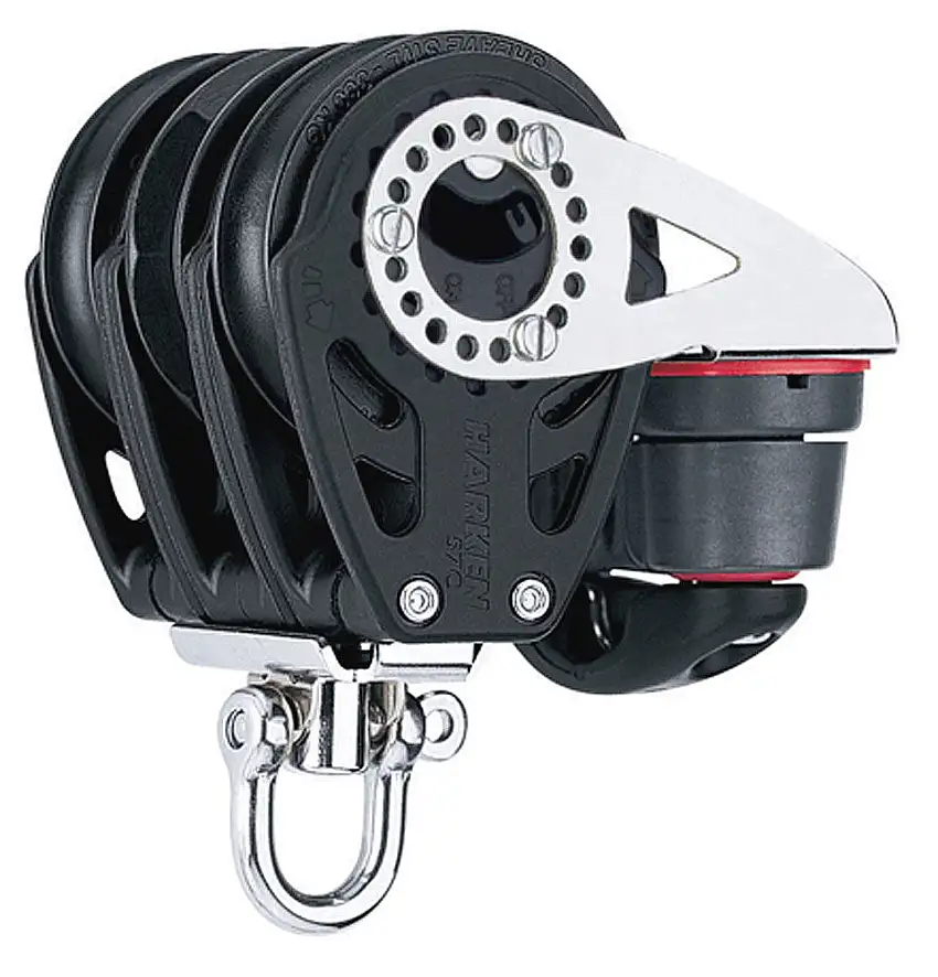 Blocchetti a cricchetto triplo da 57 mm con morsetto