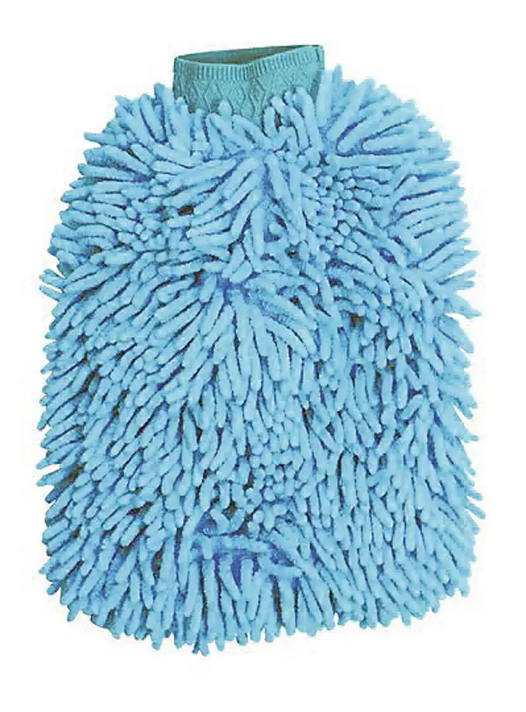 Guanto in microfibra con setole