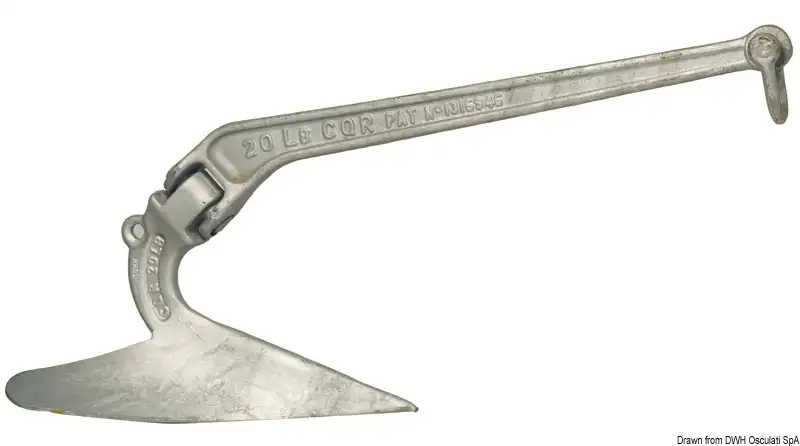 01.147.07 Ancora CQR acciaio galvanizzato 7 kg Osculati
