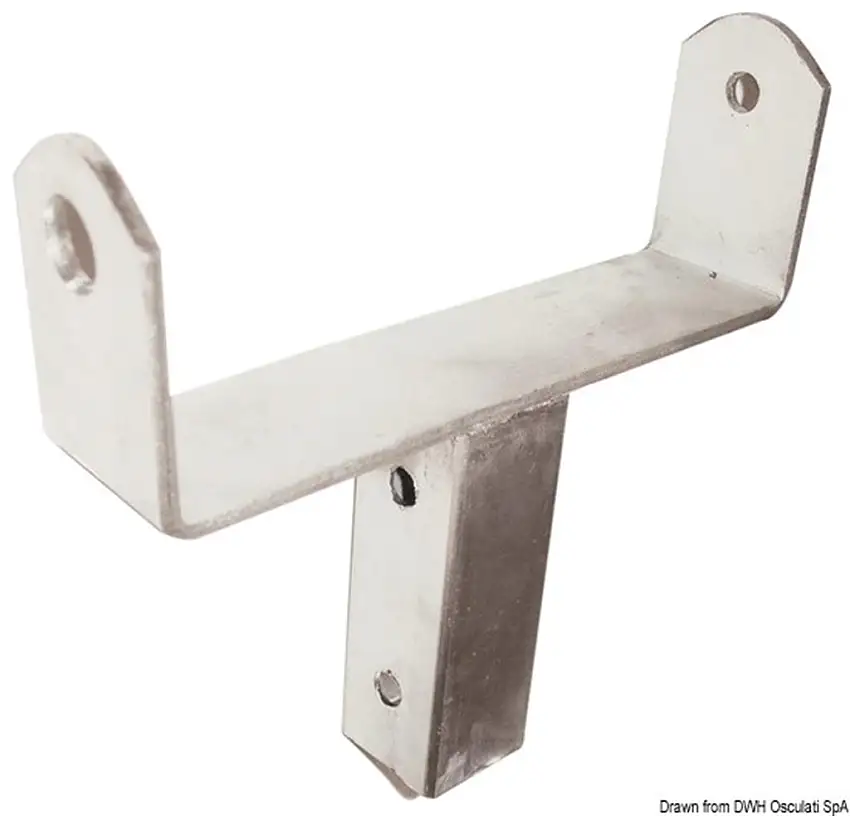 Staffa con tubo 30 x 30 mm