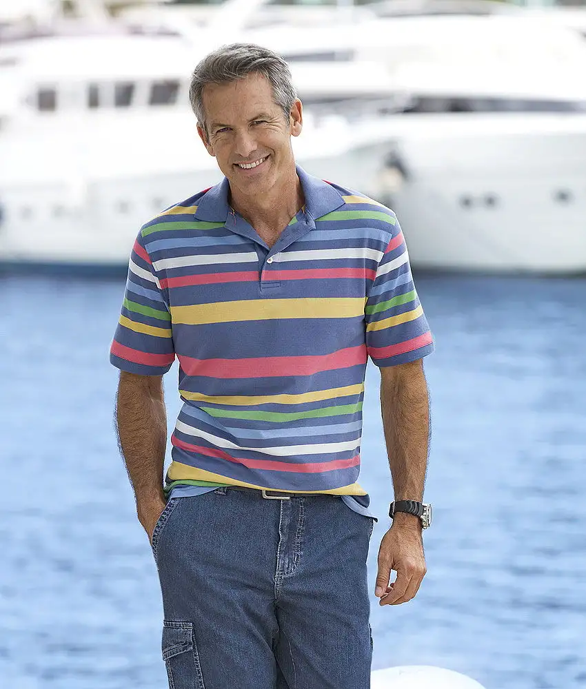Polo a righe Capt.Scott