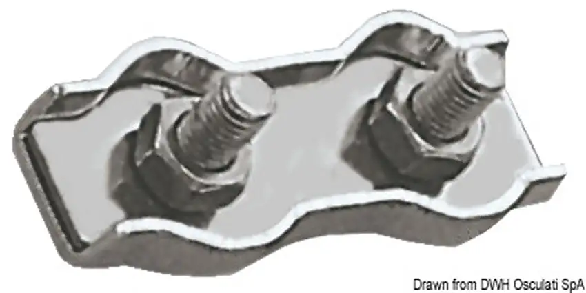 Morsetti inox doppi 4 mm