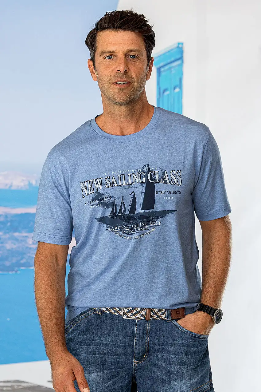 Camicia stampa Navigazione Wash&go