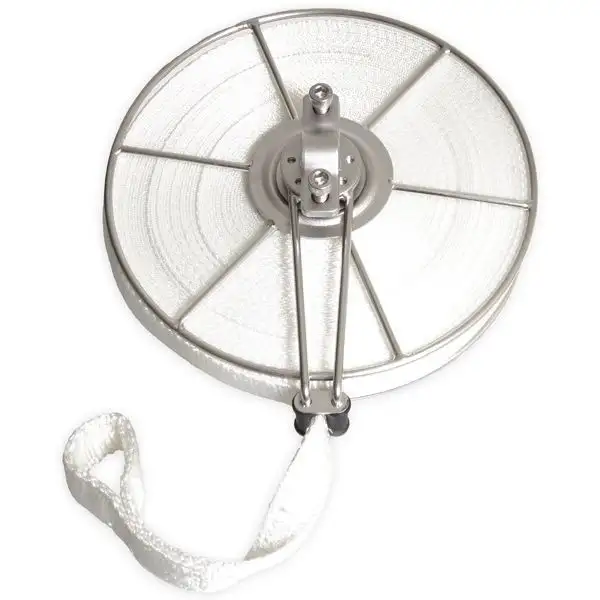 Rullo in acciaio inox con cinghia di ancoraggio