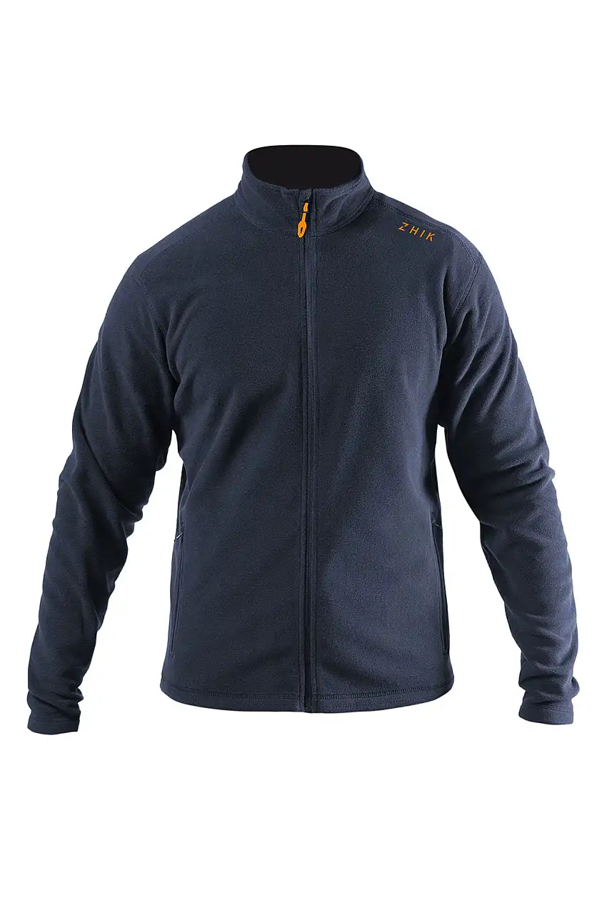 Giacca in pile con zip integrale ZHIK