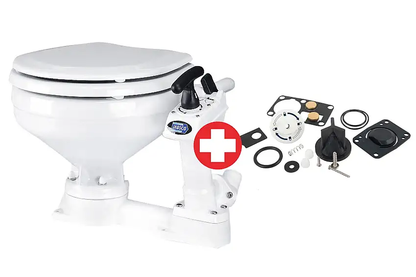 SET Jabsco WC manuale + kit di ricambi