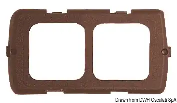 14.668.02 CBE Supporto doppio marrone Pezzi PZ 1 Osculati